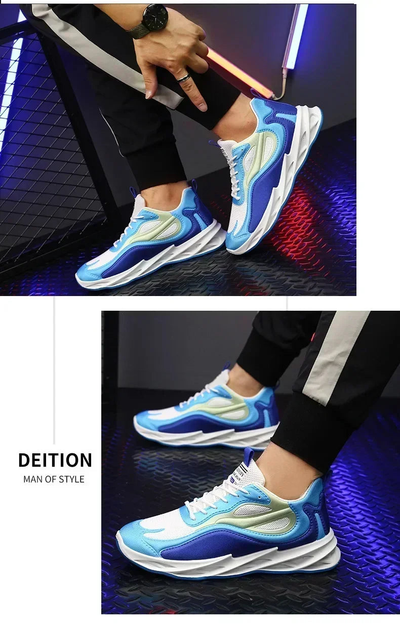2025 summer new men's sports shoes Breathable comfortable casual shoes Men's fashion popular high quality sports shoes