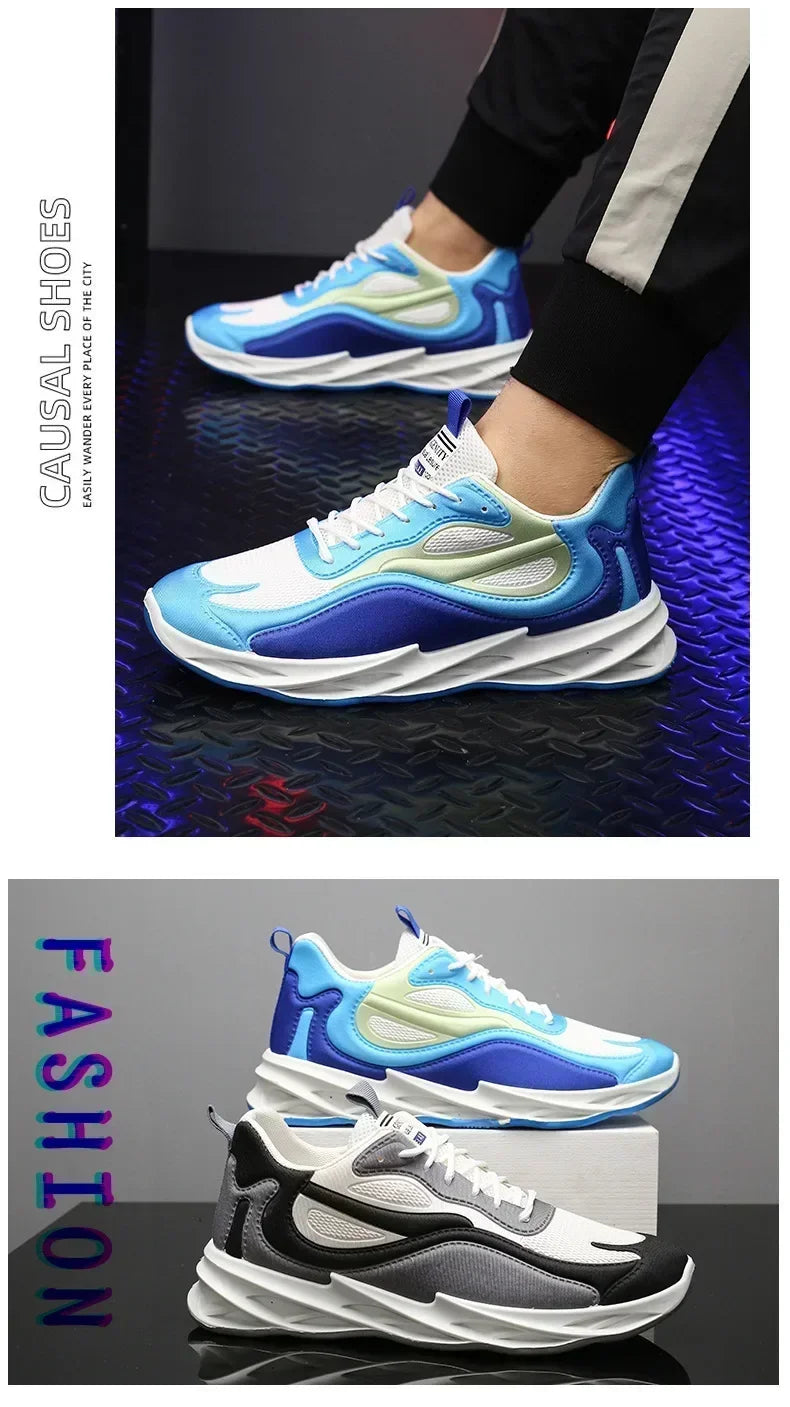 2025 summer new men's sports shoes Breathable comfortable casual shoes Men's fashion popular high quality sports shoes
