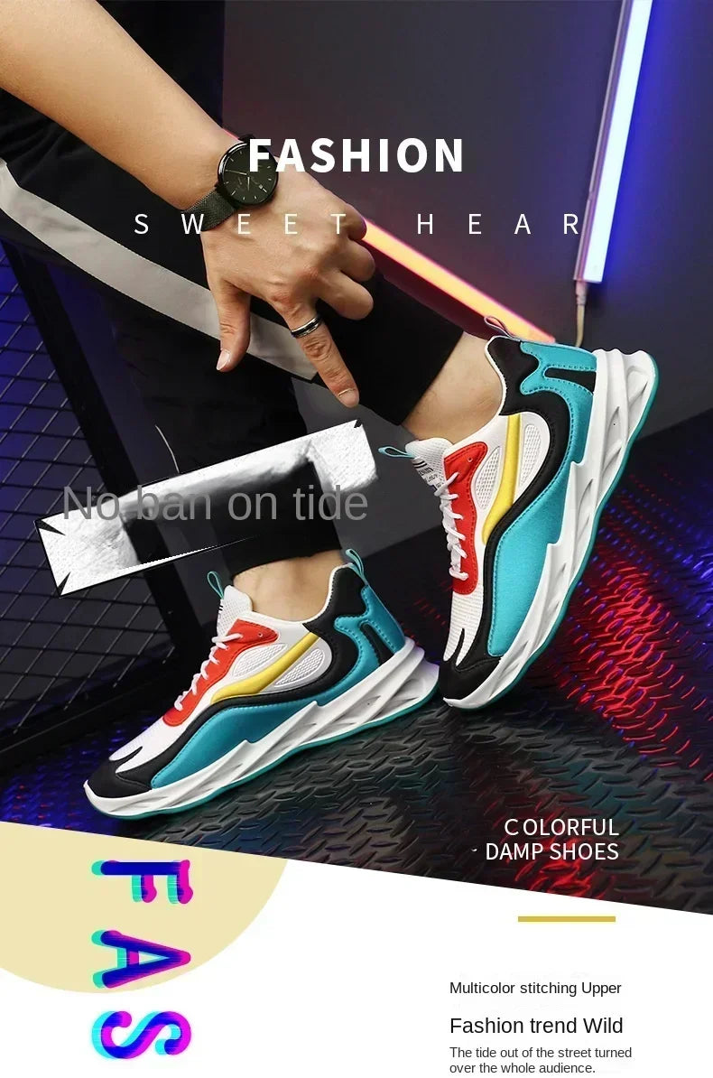 2025 summer new men's sports shoes Breathable comfortable casual shoes Men's fashion popular high quality sports shoes