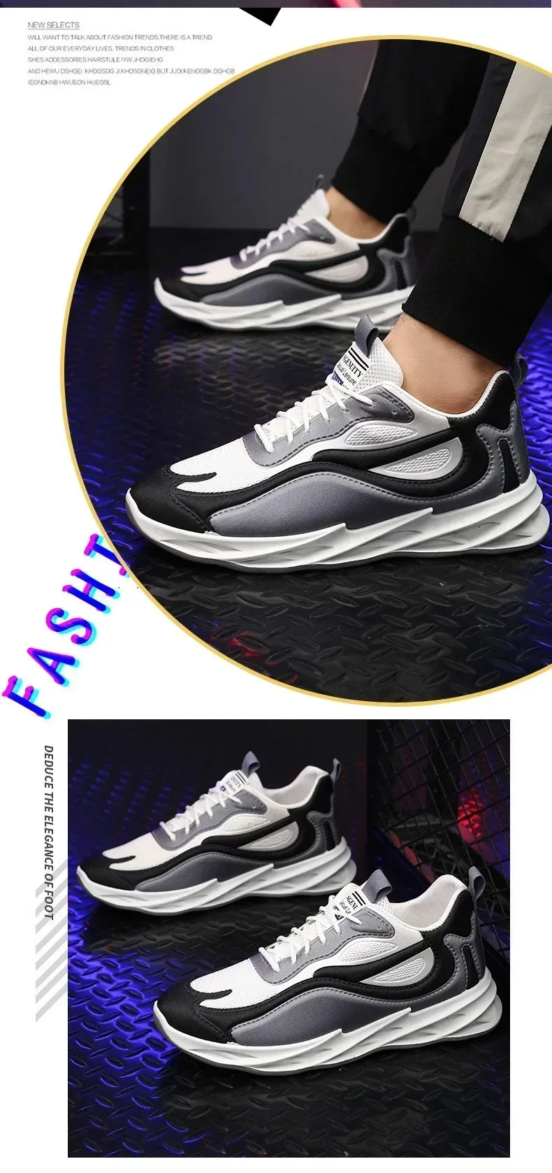 2025 summer new men's sports shoes Breathable comfortable casual shoes Men's fashion popular high quality sports shoes