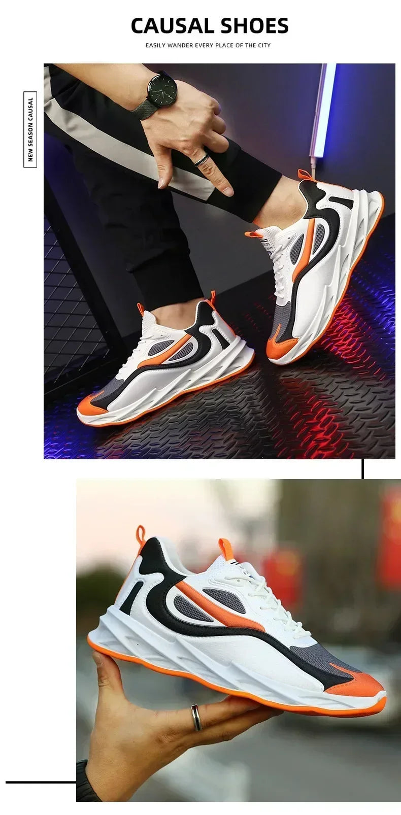 2025 summer new men's sports shoes Breathable comfortable casual shoes Men's fashion popular high quality sports shoes