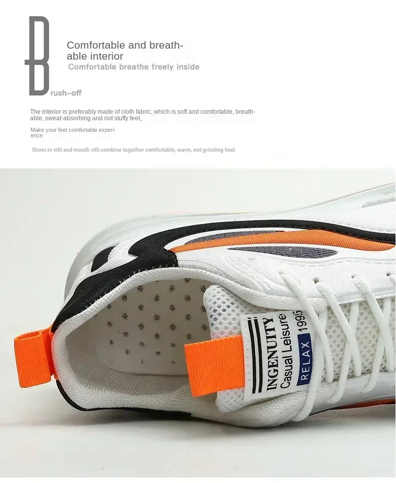 2025 summer new men's sports shoes Breathable comfortable casual shoes Men's fashion popular high quality sports shoes