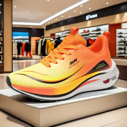 Running Shoes Lightweight Comfortable Athletic Gym Sneakers Carbon Plate Marathon Shoes Men Casual Sneakers AirCushion Sports